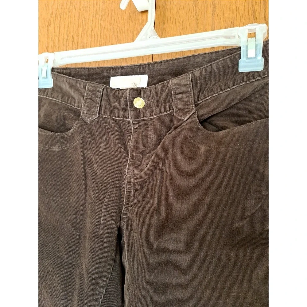 Michael Kors Women's Brown Stretch Cotton/Elastan Corduroy Pants Trousers 4 New